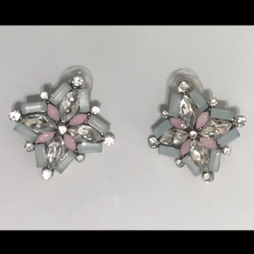 Bling stud earrings about 1 inch. NWOT